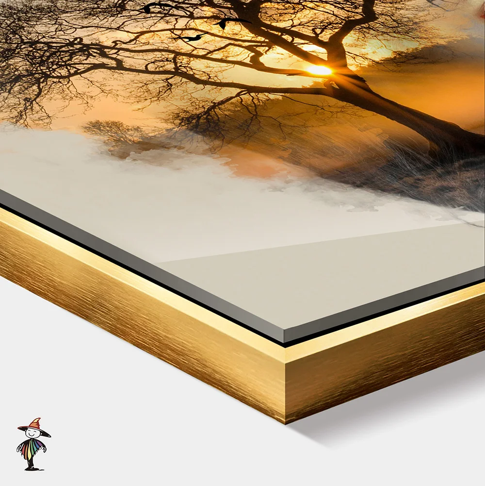 Small Quantity Customization Damp Proof Crystal Porcelain Painting Diamond Painting  Acrylic Wall Art for Wall Decor