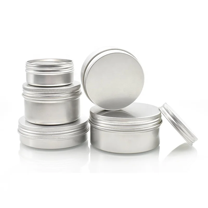 Круглые жестяные банки, 8 унций, 4 унции, 2 унции, 1 унция, жестяные банки для свечей, 6 унций, 12 унций для масла, бальзама для губ, косметика, 250 г, алюминиевая банка для свечей