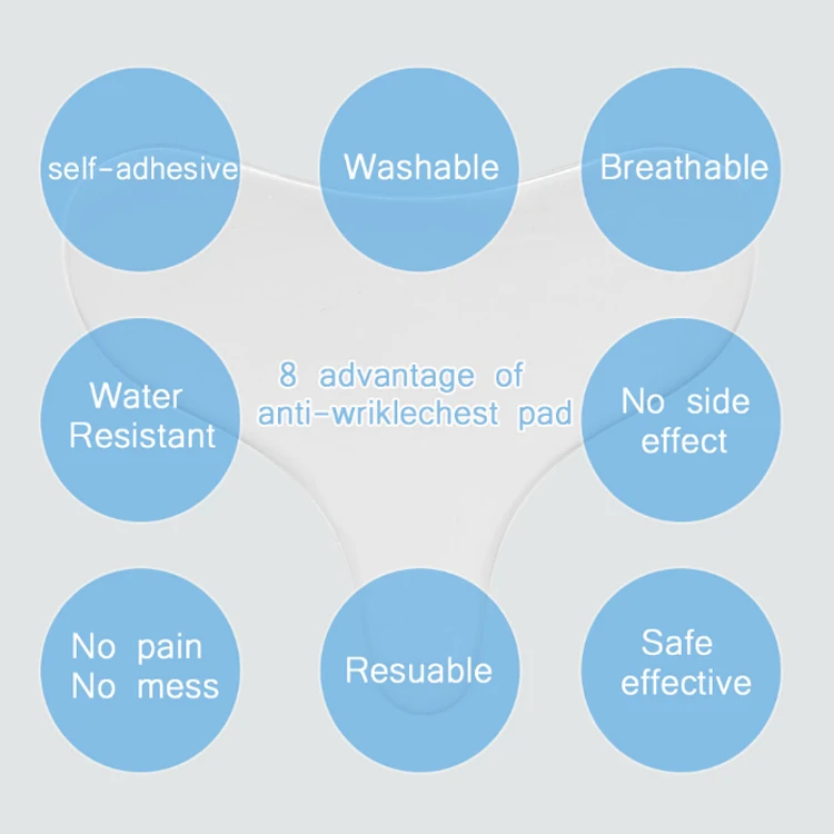 
T-Shaped Anti-Wrinkle Clear Silicone Cleavage Pads Self-Adhesive Skin Beauty Reusable Wrinkle Patch 