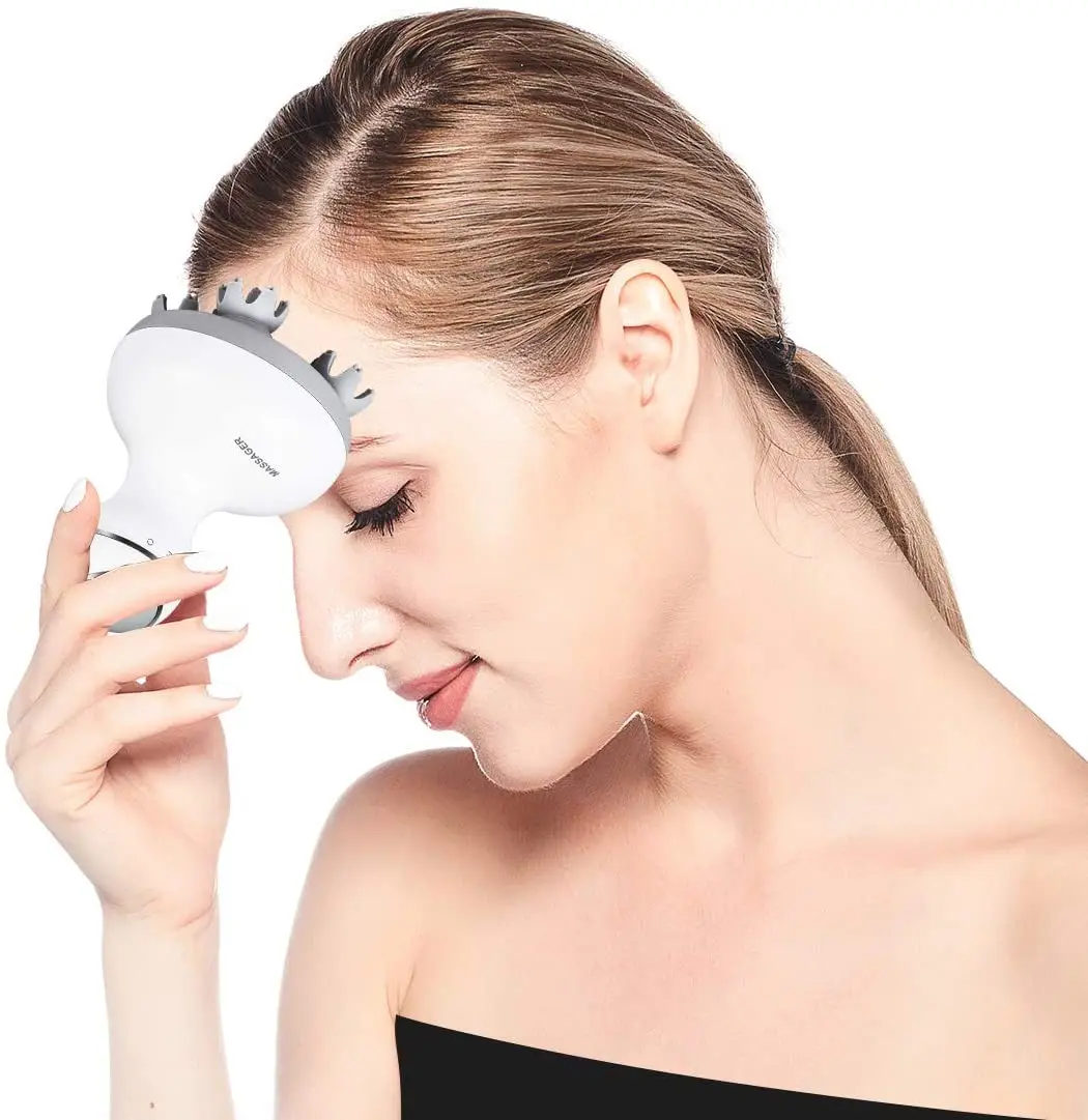 ZRWK53 Electric Scalp Massager Portable Head Scratcher Massager Handheld with Tissue Kneading