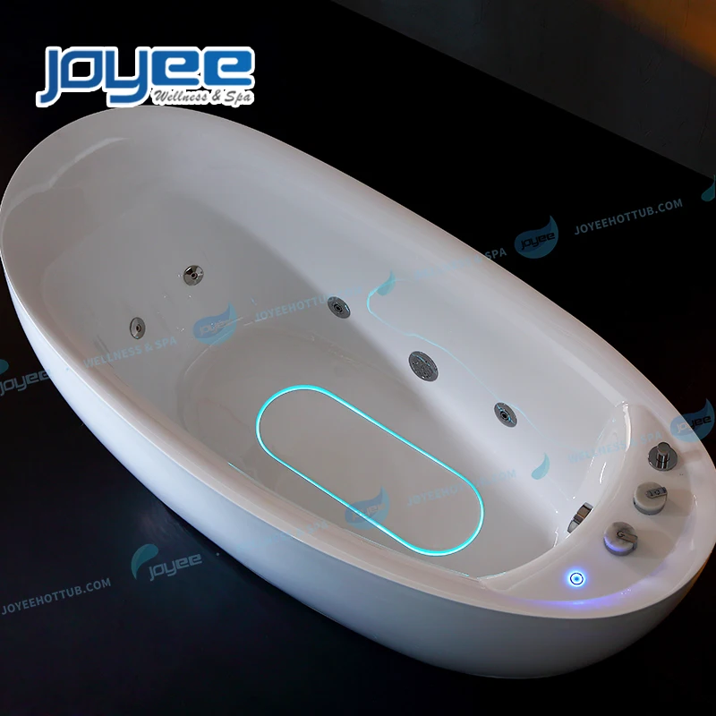 JOYEE single 1 person spa acrylic spa bathtubs & whirlpools function whirlpool bathtub with high quality faucet valve fitting