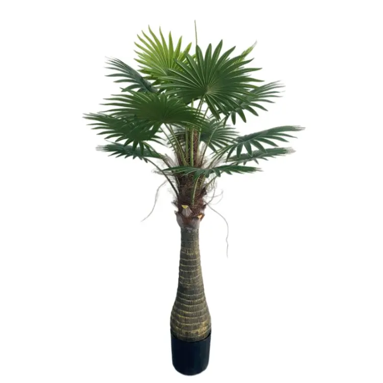 Factory Directly Indoor Decoration Bonsai Lampe Palme Palm Leaves Trees Artificial Indoor Home Office Crafts Landscape