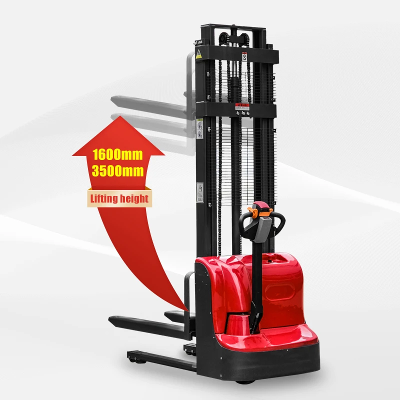 WELIFTRICH 1.2ton 1.5ton 2200lbs 3300lbs 48V battery full electric pallet stacker 3000mm