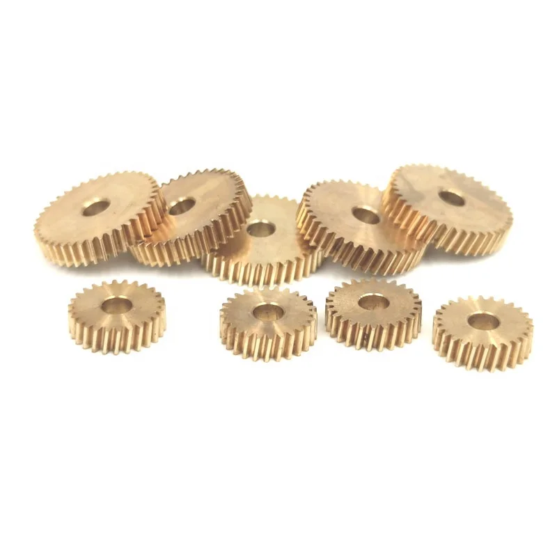 Custom Buy Small  Brass Helical Gear