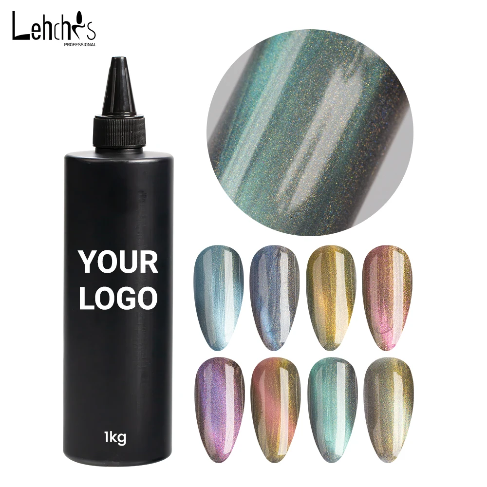Lehchis 8 Color Diamond Shiny Effect Disco Cat Eyes Nail Gel Gentle Magnetism Polish Cat Eye Nail Gel Polish