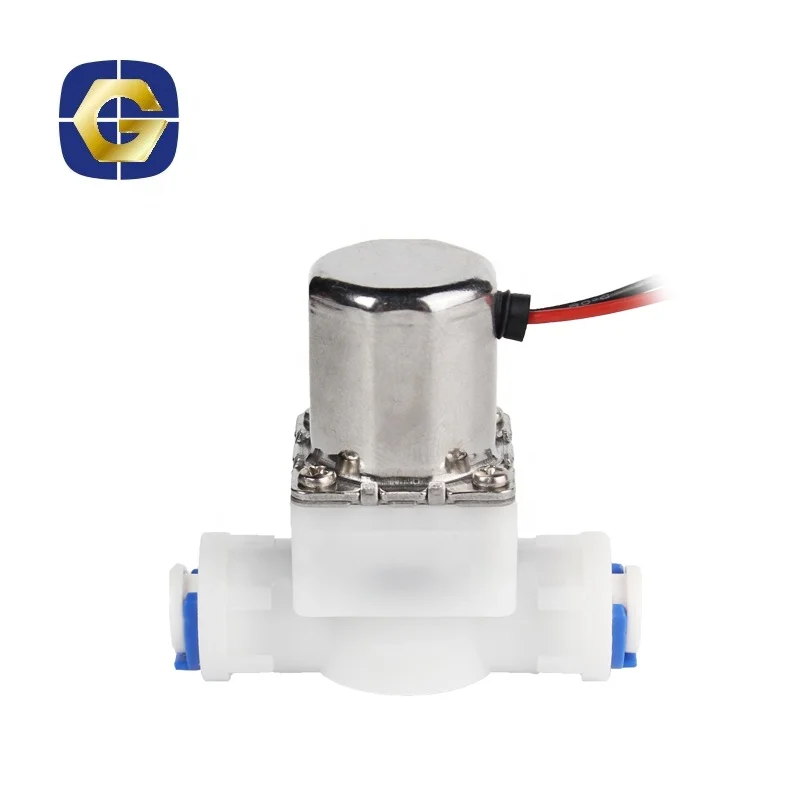 Customized G1/4 DC 3V 6V 12V Large Flow  Control Valve  Induction Solenoid Valve For Water Dispenser