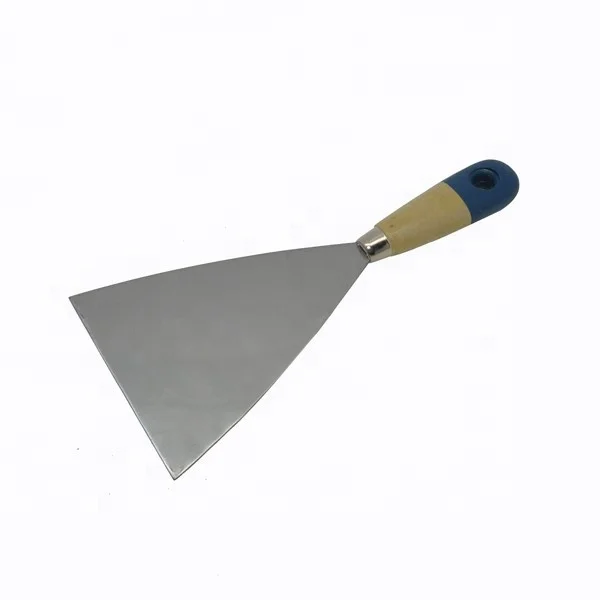 Оптовик Daul-цветная деревянная ручка скребок зеркальная полированная нержавеющая сталь шпатлевка нож