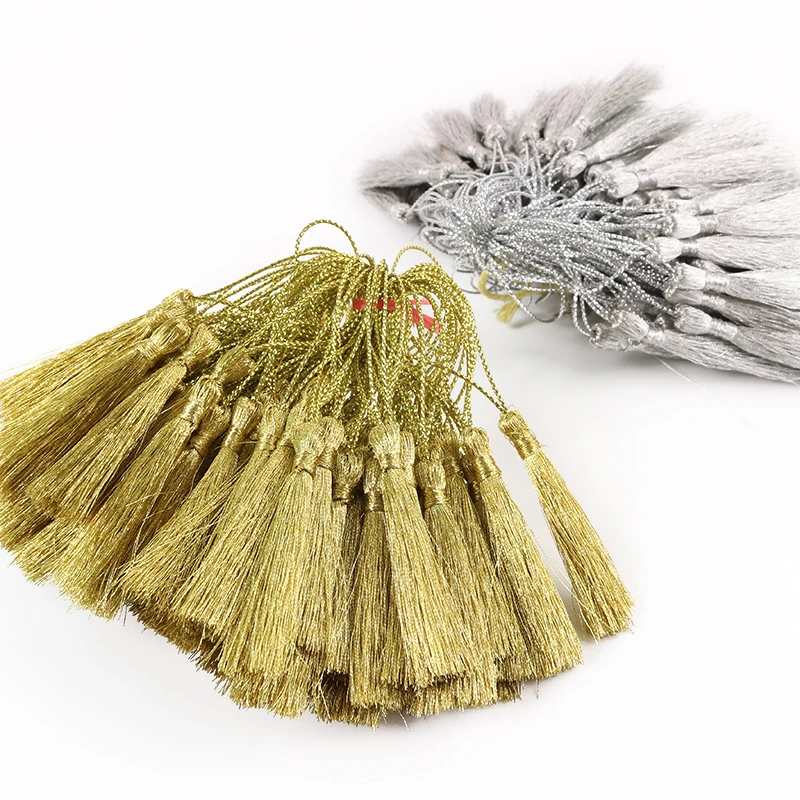 13cm Gold and Silver  tassels DIY  decoration Popular Custom Charm decorated for bags