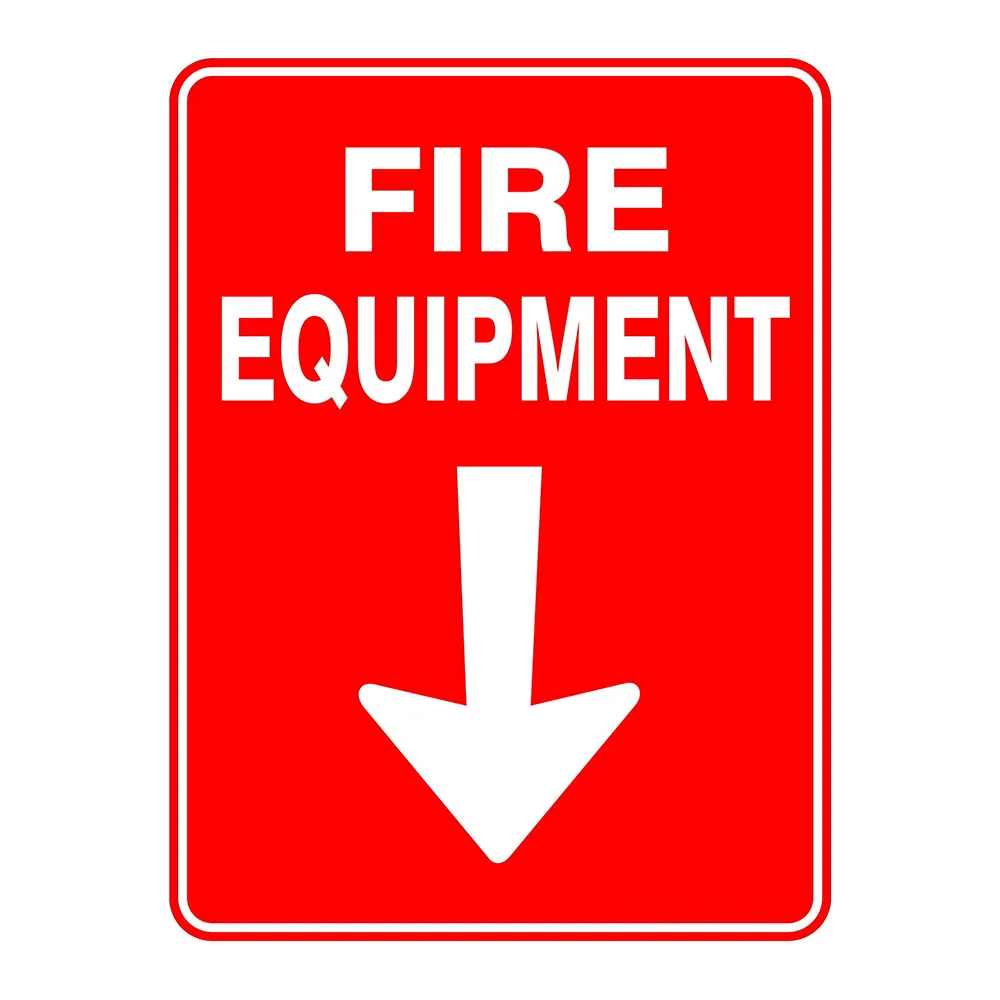 G  Safety Warning Emergency Notice Fire Extinguisher Sign