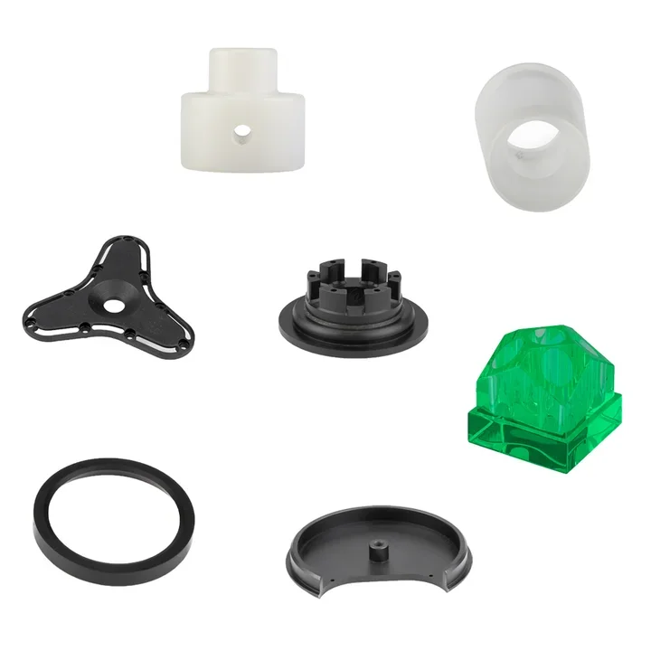 Plastic Abs Parts Custom Precision Cnc Machining Peek Black Pom Uhmw Dyed Acrylic Nylon Pvc Ptfe Pmma Part Service Manufacturer