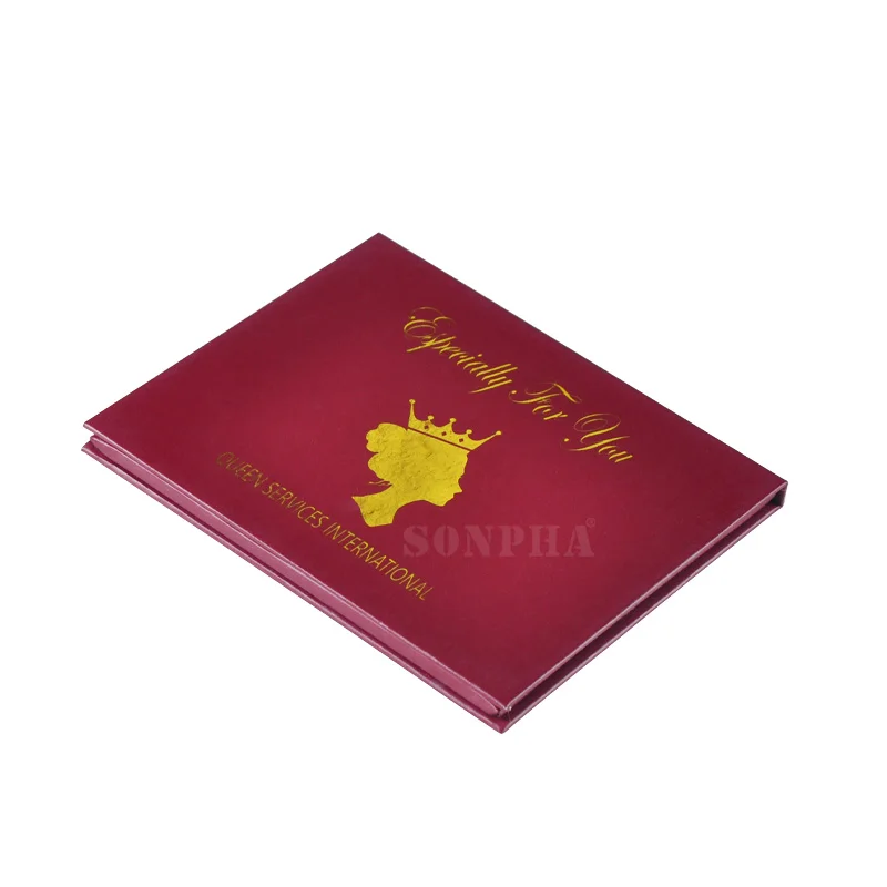 SONPHA Custom Red Greeting Business Card Boxes Vip Credit Card Packaging Gift Box for Credit card