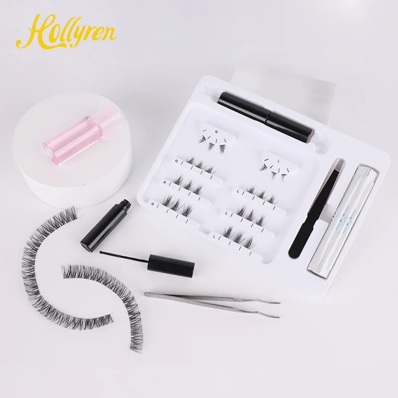 Hot Selling long Cluster Lashes Vogue Mink Cluster Eyelash Extensions Pre Cut Temporary Lash Extensions With Private Label