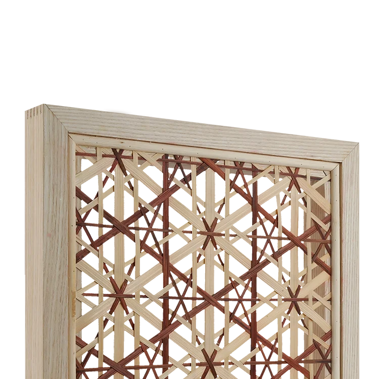 MUMU Manufacturing 2023 Newest Design Nordic Wicker Decorative White Rattan Cabinet Doors