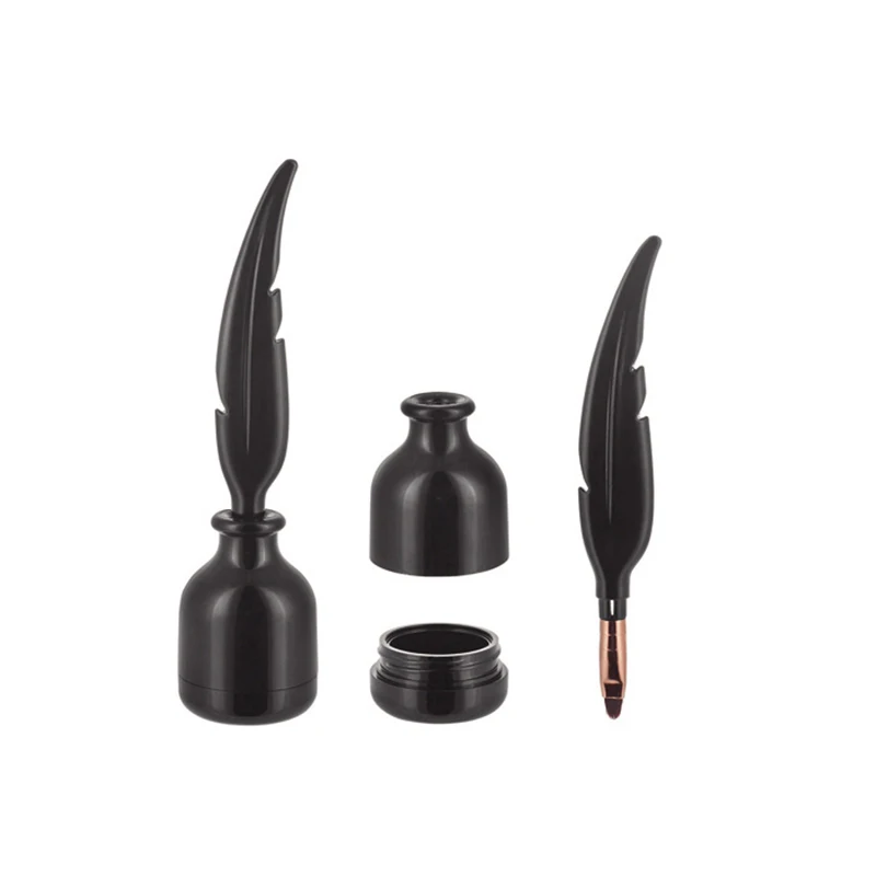 Hot sale factory supplier oem feather empty liquid eyeliner tube lip gloss lipstick tube bottle container