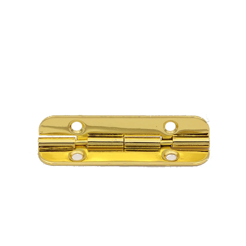 Factory direct supply hot sale metal gold plated round box corner hinge