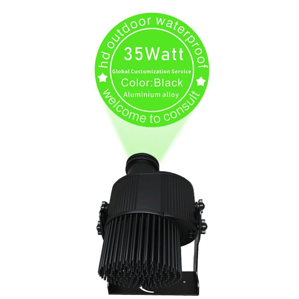 Customized design 80W 100w 200w 300w Indoor outdoor advertising gobo beam projector With Rotate Logo