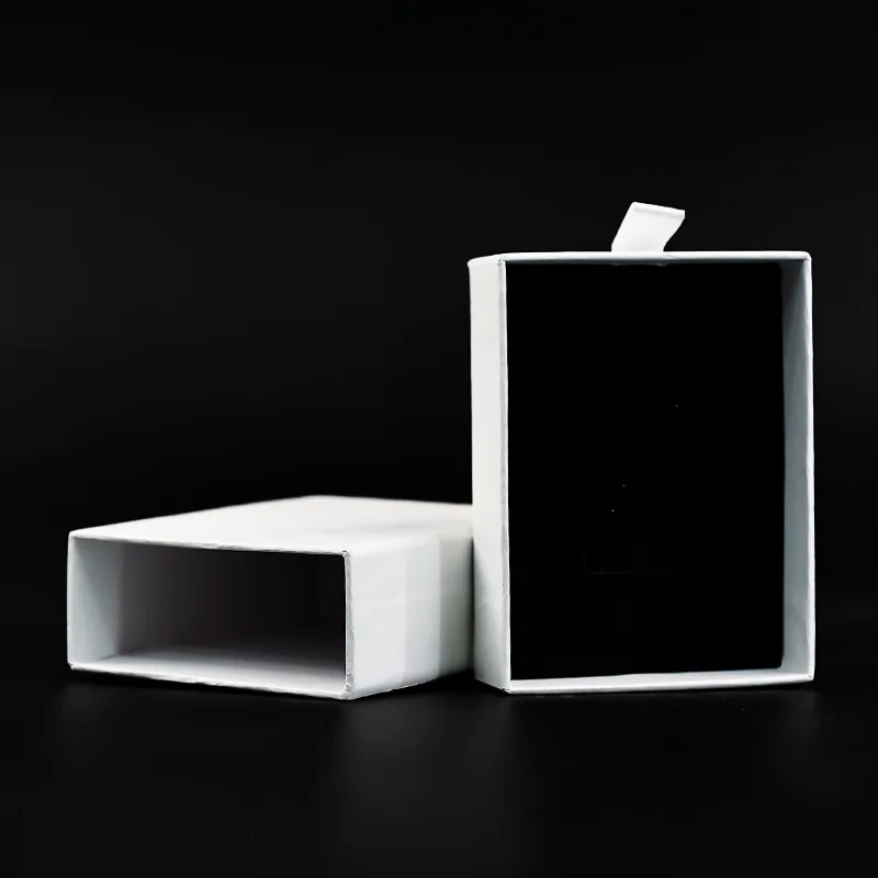 custom size printing white rigid box for jewelry gift watches thick hard cardboard paper box earring pendants box