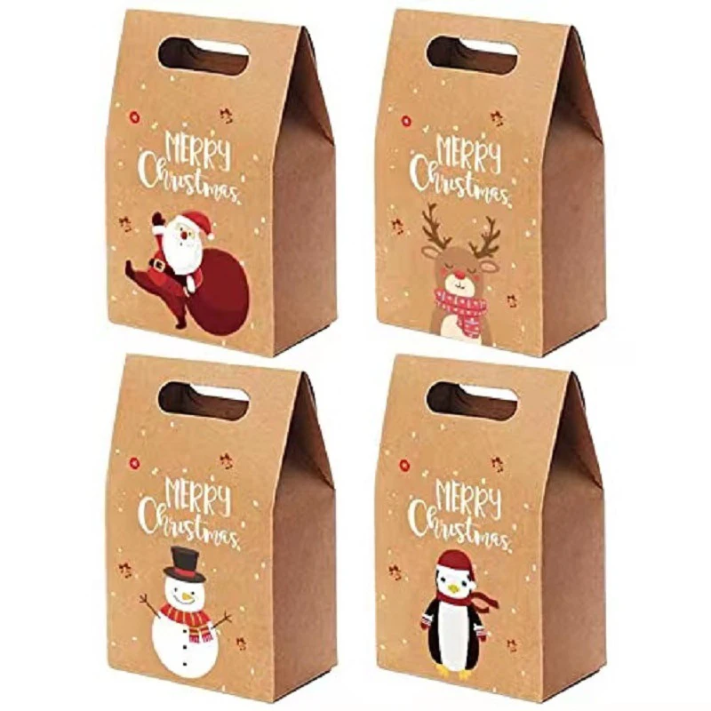 Christmas Sweets Big Clear Dessert Bag Cook Tools Candy Paper Box