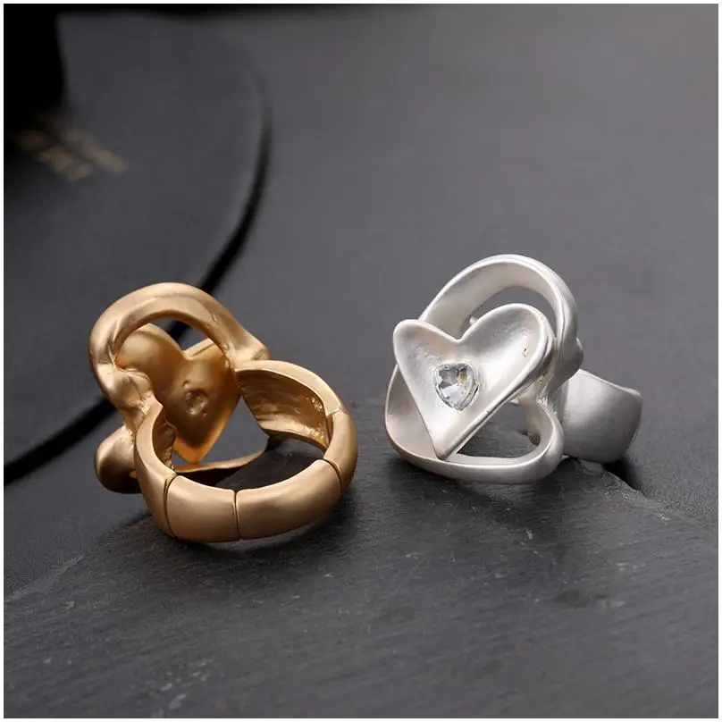 anillo inteligente Rings Girls Black Clearance Wholesale Cat Heart Couple Set 24K 18K Sterling 14K Cute Magnetic Jade Ff Ring