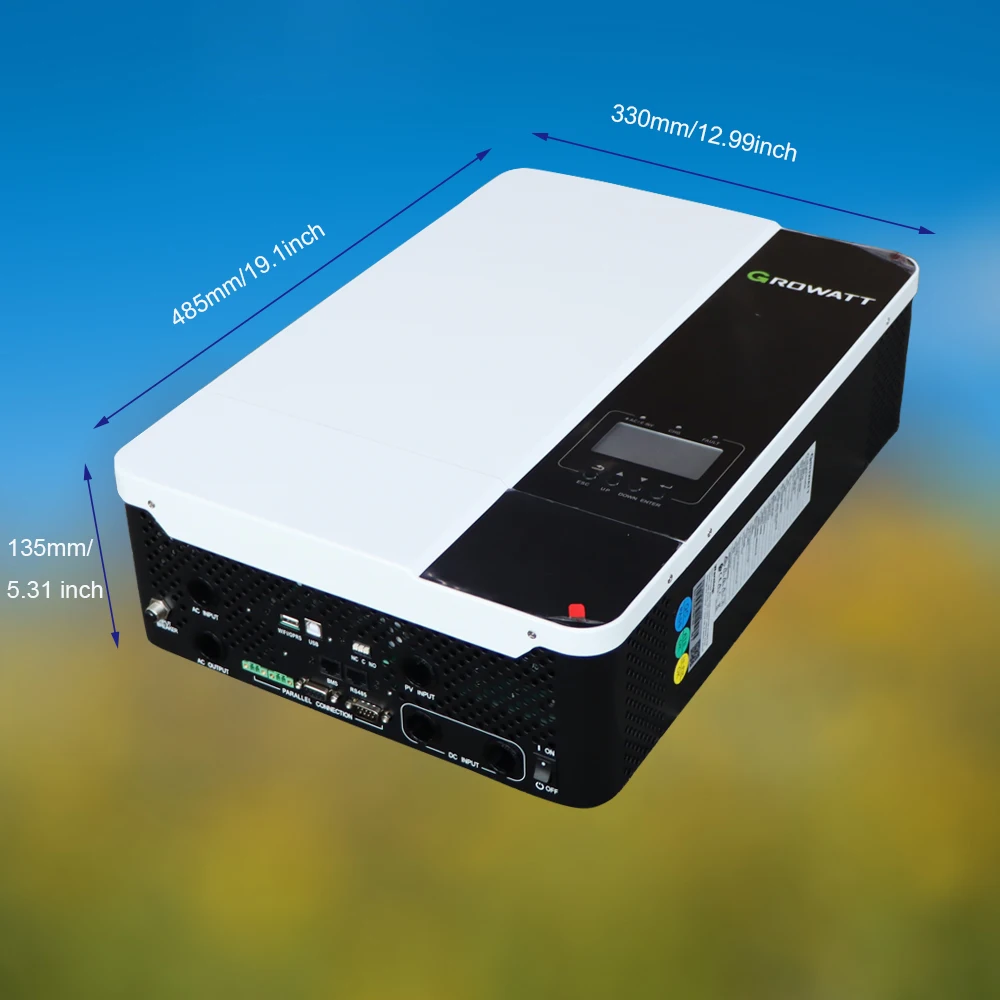 On Sale Growatt Inverter 5kw APP Master Power Growatt SPF 5000 ES Smart off grid  5kw 48v solar inverter