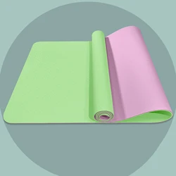 Eco Friendly Durable  Organic Custom Logo Print Tpe Yoga MatCheap Thick Fitness Foldable Travel Exercise Yoga Mat