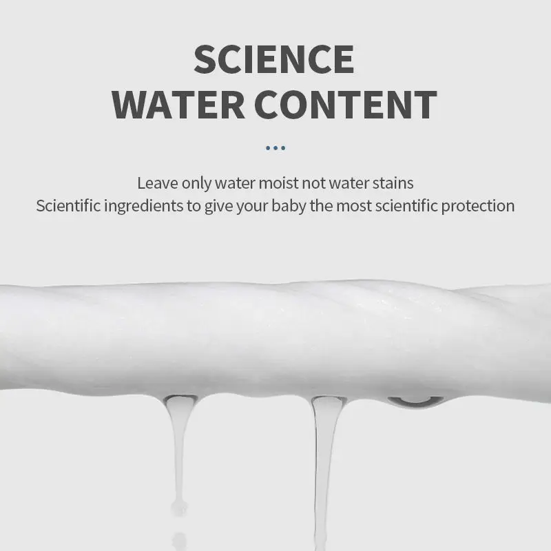 Wholesale Customized Biodegradable Organic Polyester Water Wipes Clean Baby Wet Wipe For Hand  Mouth And Face