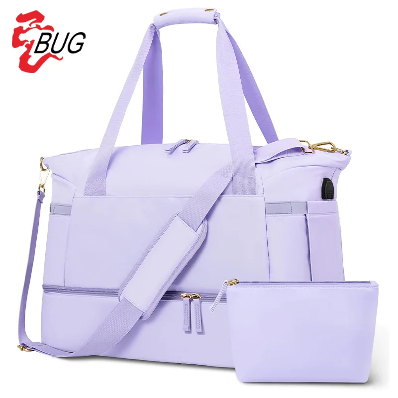 Duffle Weekender Duffel Gym Sport Travel Bags Women Handbags Ladies Sport Tote Bag For Gym Sports Bag With Shoe Compartment