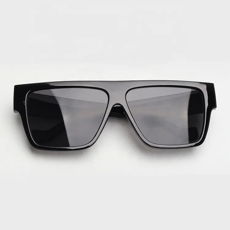 ready stock sunglasses 2022 Fashion Magazine Design Party Man Eyewear Vacation Square Black Big Frame PC Unisex Sunglasses