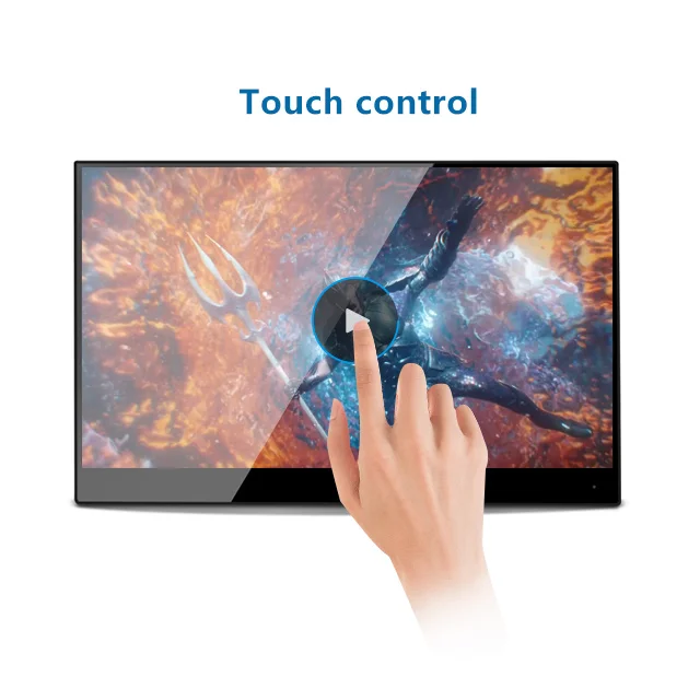 
15.6 Lcd Touch Screen Monitor Utral-thin Ips Portable gaming 4k hdr Monitor For Laptop 