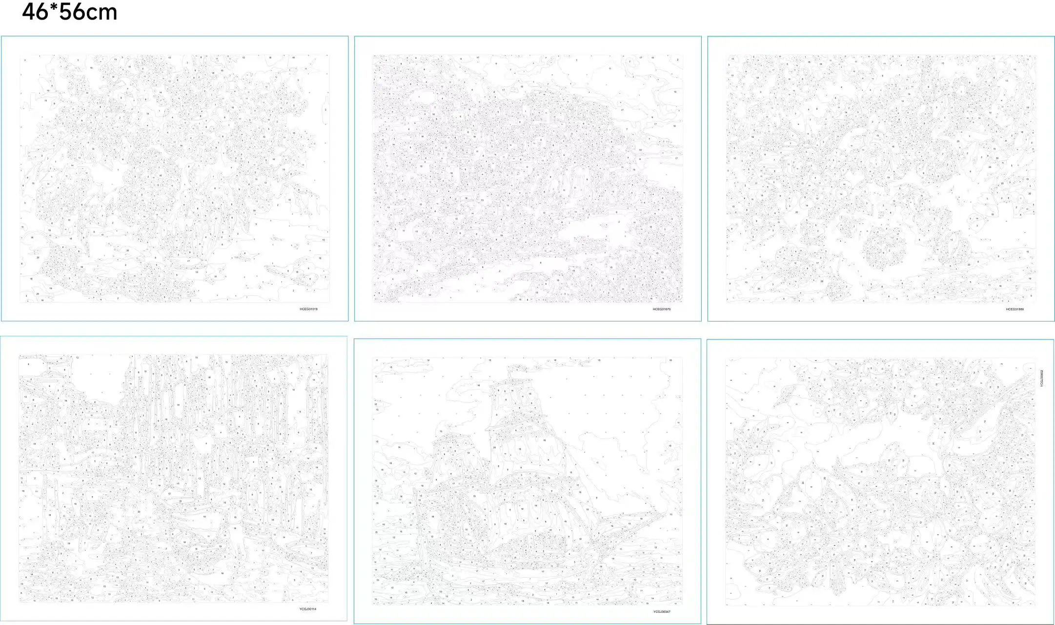 Factory Wholesale 280g Polyester Cotton Water-based Printing Canvas For Paint by numbers