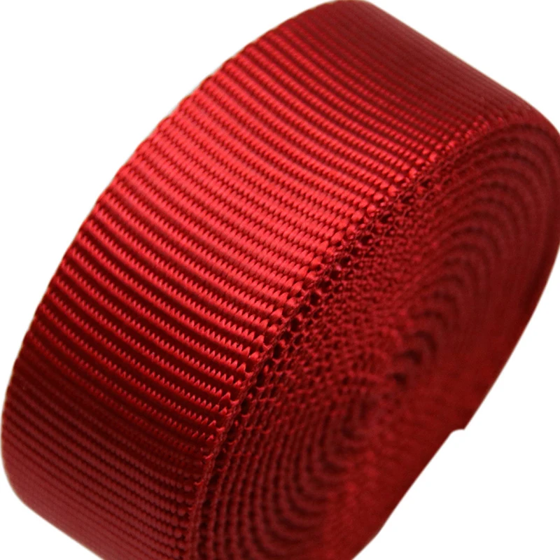 Customized high strength hollow knitted nylon webbing tape for bag strap