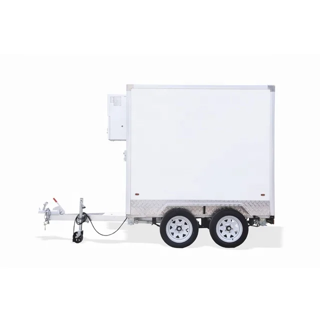 cold storage trailer freezer trailer for sale Design refrigerator cooling food trailer truck van for sale