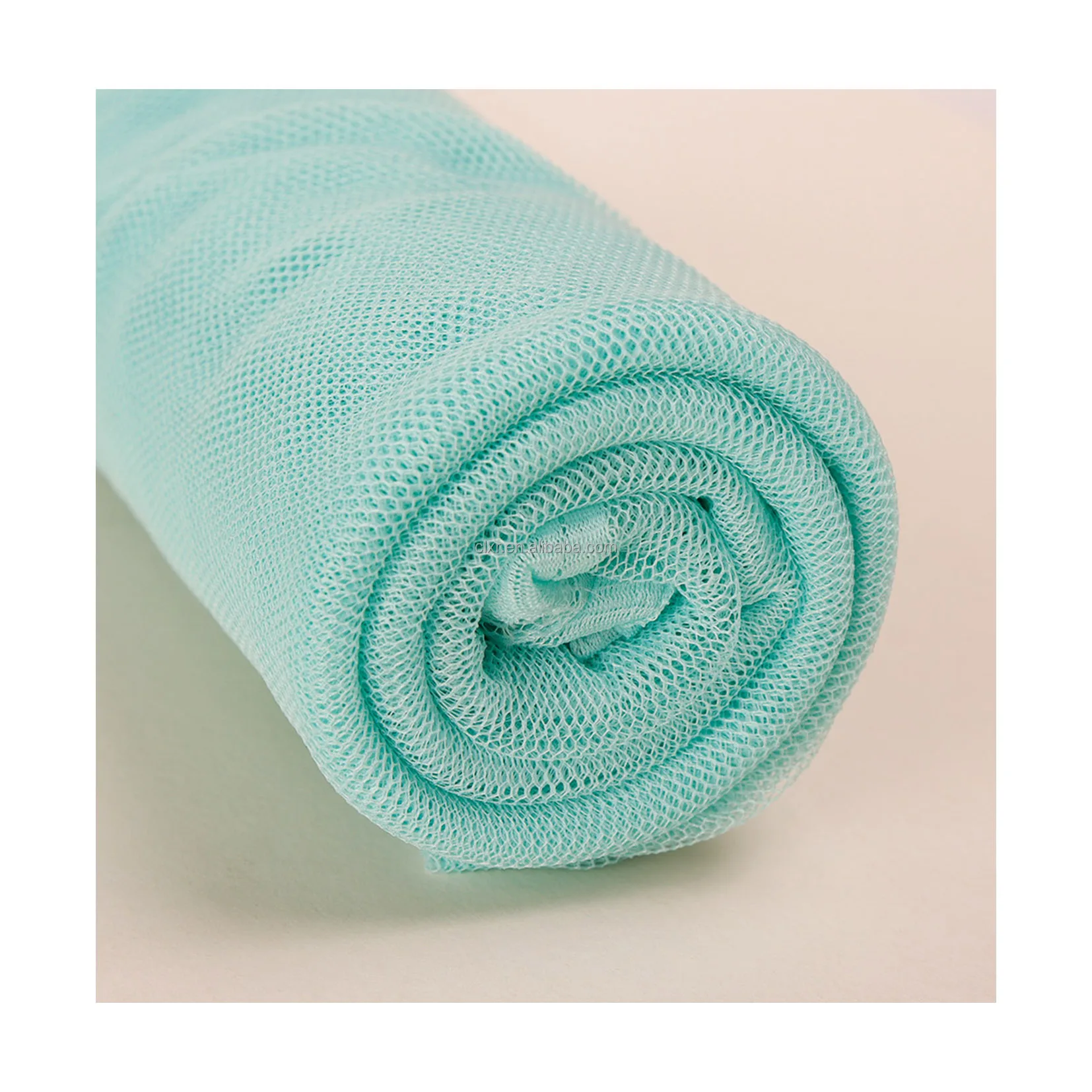 Recycled Nylon Hexagonal Mesh Fabric Tulle American Net Swiss Net Multi Color Wedding Dress Fabric