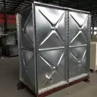 Rain water or cooling water dipped galvanized steel water tank