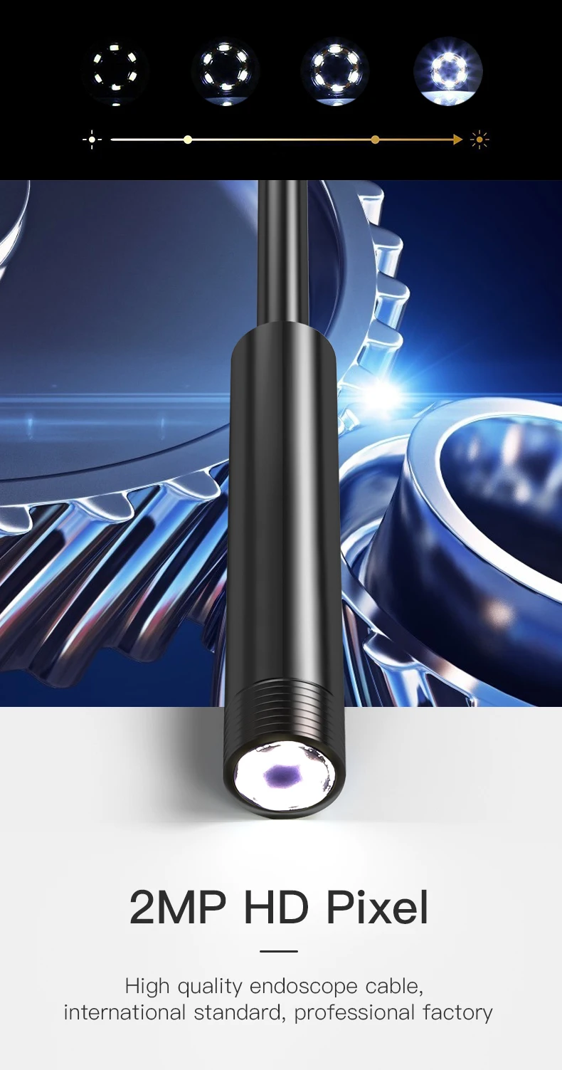 Industrial Mini Borescope Camera Cable Driver Snake TYPE C USB Endoscope Inspection for Android