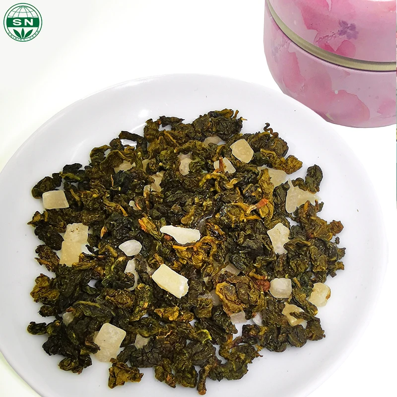 Chinese Organic Flavor Tea White Peach Oolong Tea Dried Fruit Flower Tea