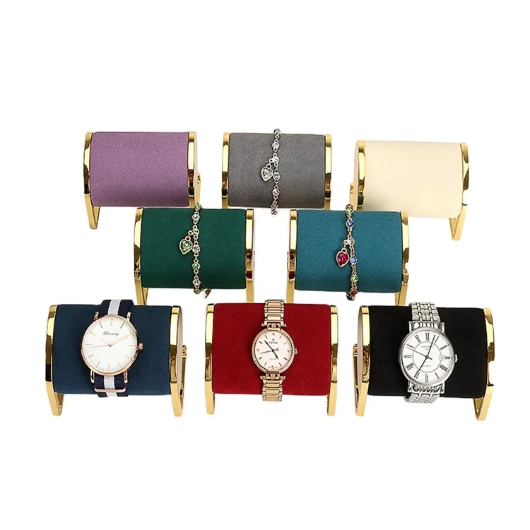 Wholesale Jewelry Display Velvet Bangle Prop Watch Holder Stand for Showroom