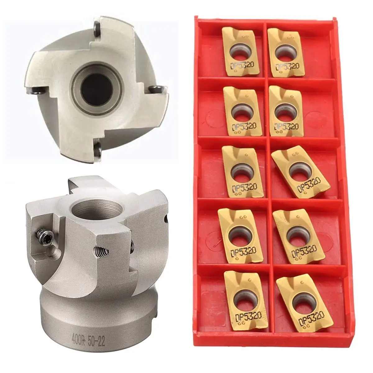  1 комплект 50 мм BAP400R-50-22 торцевой фрезы 4 флейты Precision фрезерный инструмент с 10 шт. APMT1604 вставками + T15 ключ дюймовый