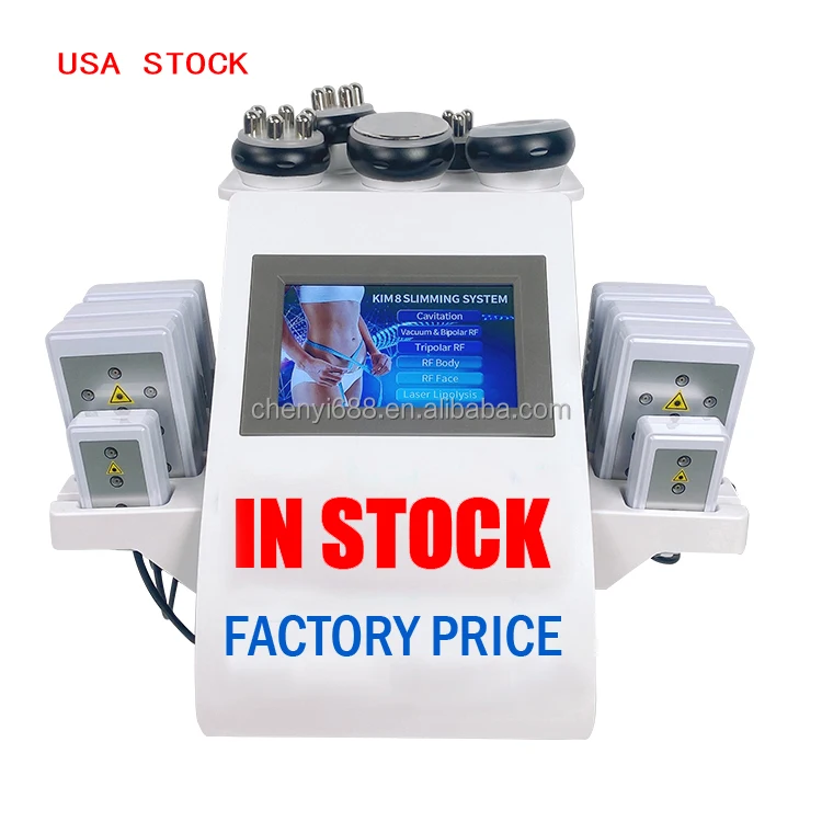 Factory price 6 IN 1 Lipolaser Rf Ultrasonic 40K Vacuum Cavitation System Slimmingbeauty Beauty Machine