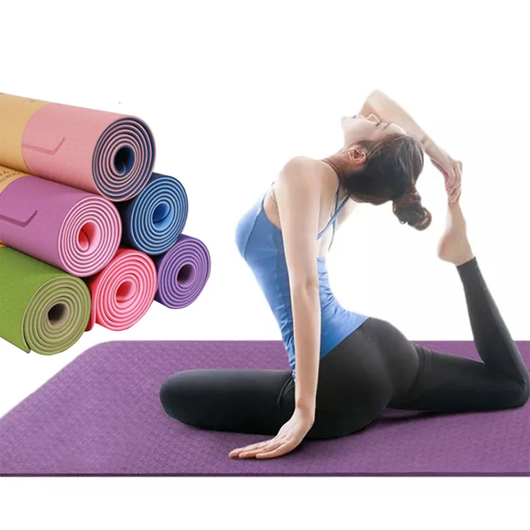 Manufacturer Latest Design Yoga Mat Tpe Custom Logo Tpe Printed Yoga Mat Eco Friendly Yoga Mat Tpe