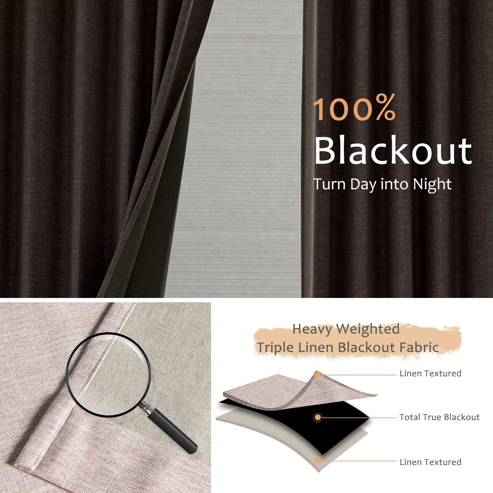 Custom Blackout Modern Quality Curtains, Window Door Curtain Designs, Linen Curtains For The Living Room
