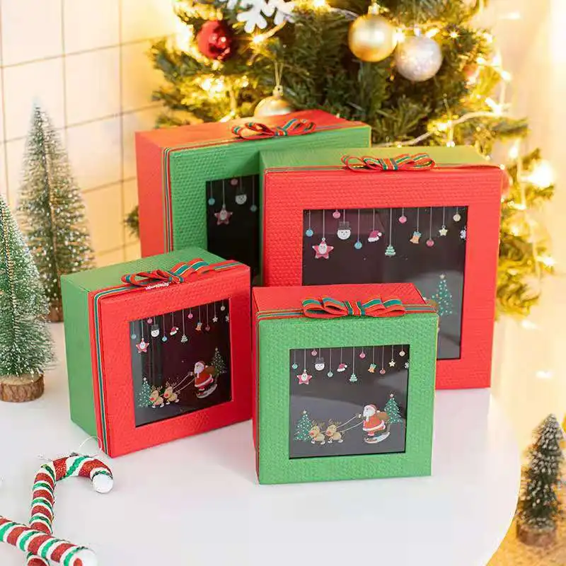 
New Design ODM OEM Fruit Packaging Mini Cracker Present Big Advent Christmas Paper Gift Box 