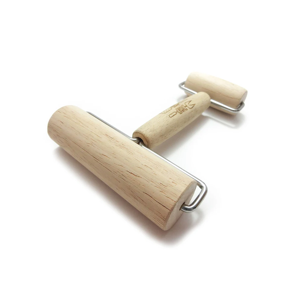 Factory Wholesale Beech Wood Pastry Pizza Rolling Pin For Home Kitchen Baking Pizza Dough Roller