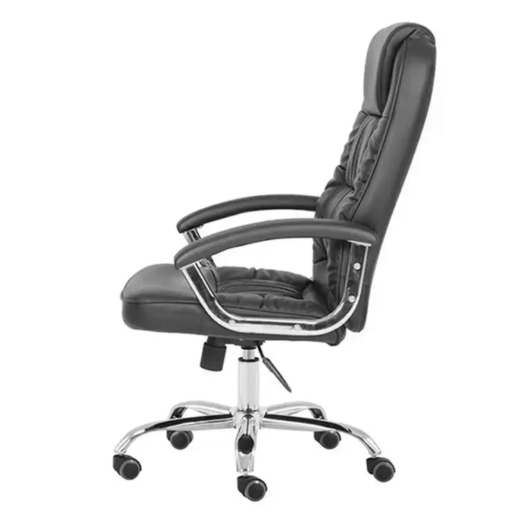 Factory Direct Wholesale Free Sample Ergonomic Swivel Height Adjustable Leather Lumbar Support Boss Office Chairs