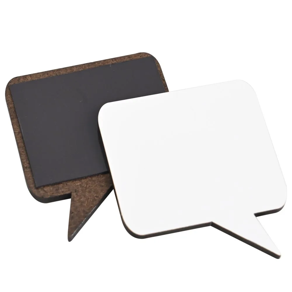 MDF Blank Sublimation Heat Transfer Fridge Magnet DIY Custom Dialog Shape