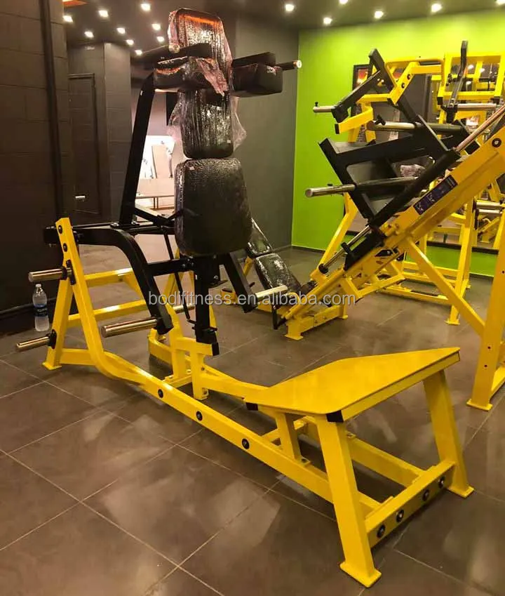 gym fitness standing calf raise gym equipment machine exercise 45 degree leg press hack v squat plate loaded machine