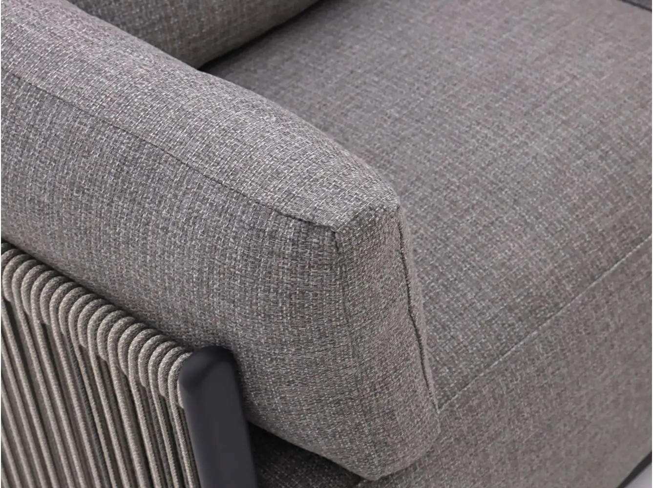 Modern Design L Shape Sectional Furniture Patio Couch Set Outdoor Lounge Sofa made in foshan