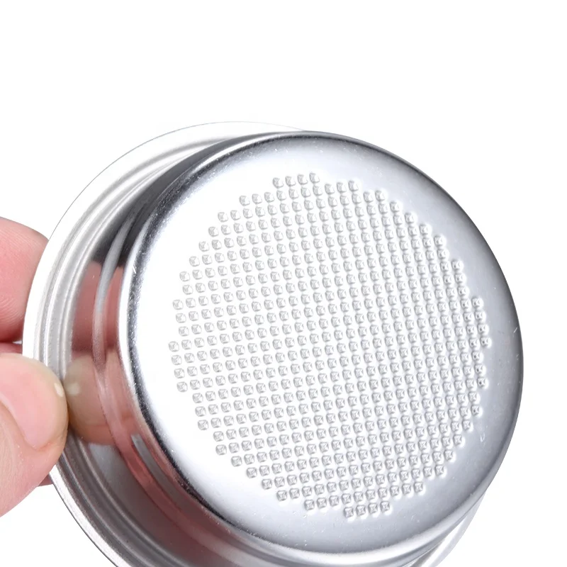 Stainless Steel Bottomless Portafilter Basket 51mm Single Shot Coffee Espresso Portafilter Basket