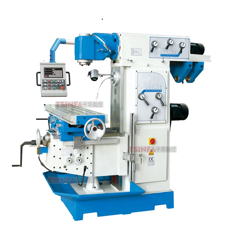 Universal milling machine  vertical horizontal milling ram type China supplier CE manual control factory outlets