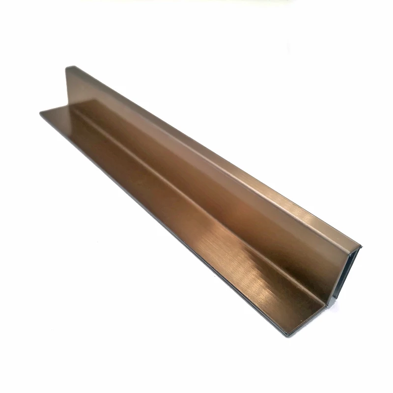 201 304 316 Furniture Decoration Stainless Steel Edge Wrapping Tile Trim